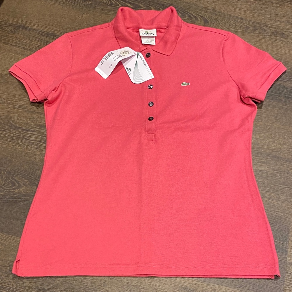 Lacoste Pink Polo Shirt